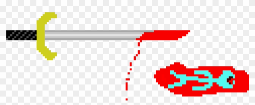 A Bloody Sword - Circle Clipart