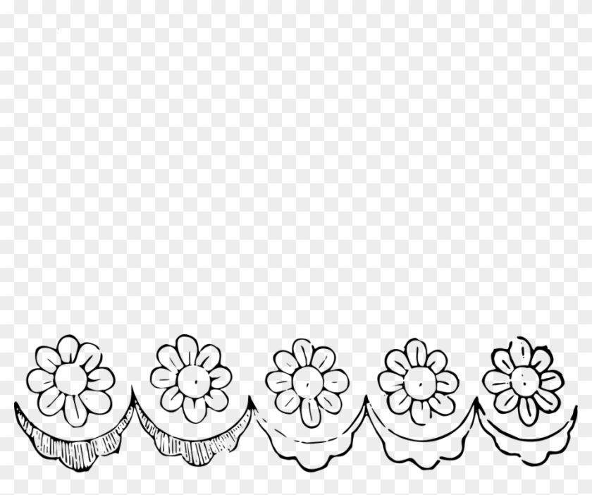 Vintage Illustration Flower Vintage Flower Retro - Line Art Clipart #3419589