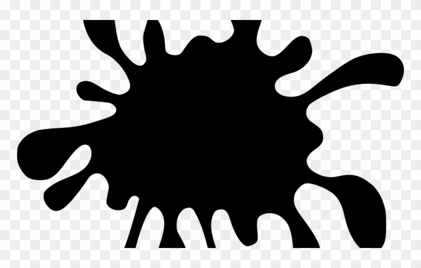 Black Paint Splash Clipart - Png Download