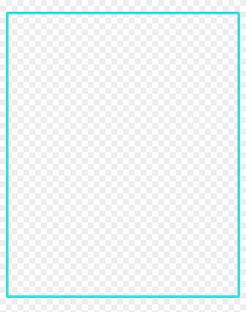 #blue #teal #square #rectangle #hollow #frame #thinline - Symmetry Clipart #3420934