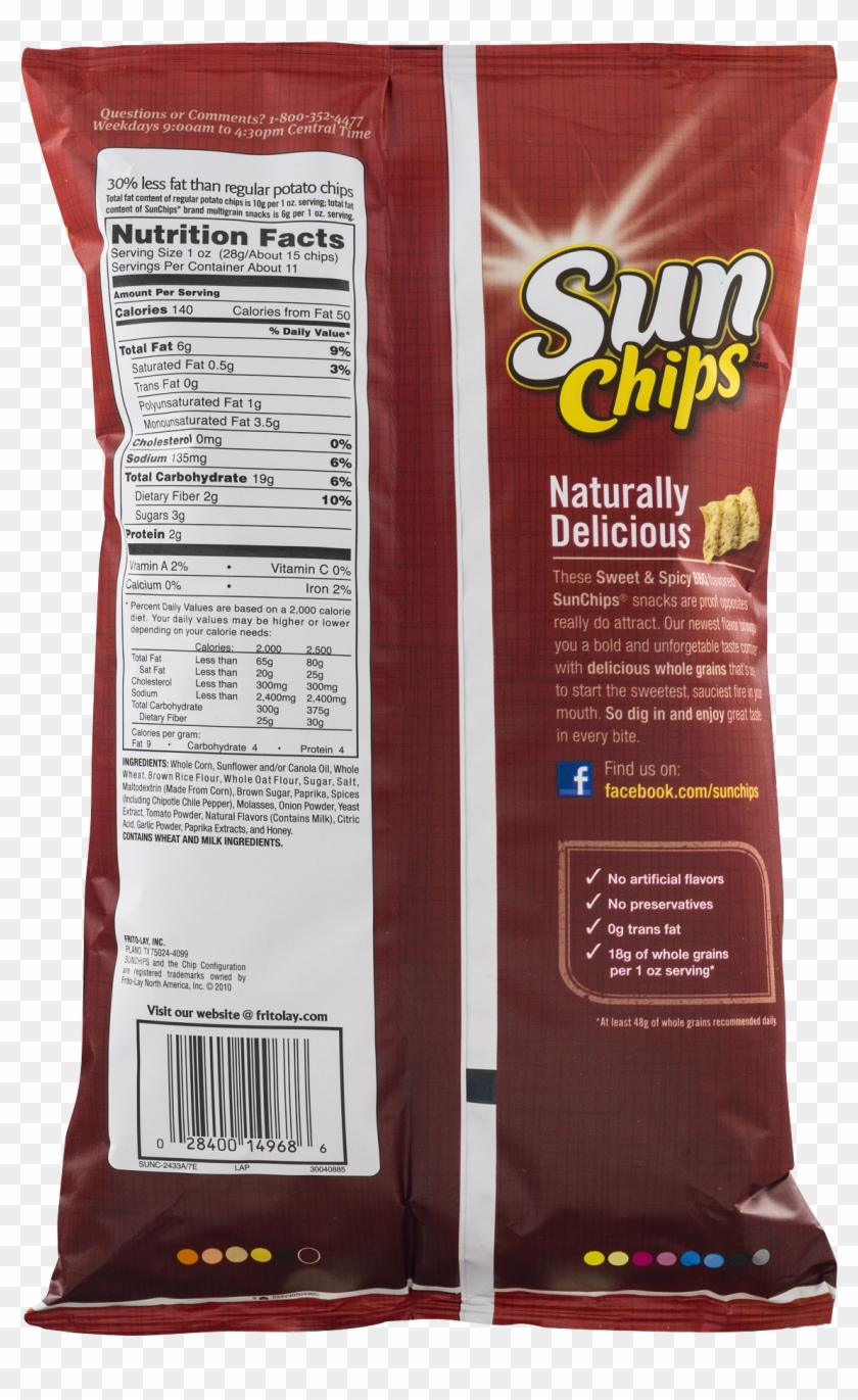 Sun Chips All Natural Sweet & Spicy Bbq Multigrain - Chocolate Clipart #3420991
