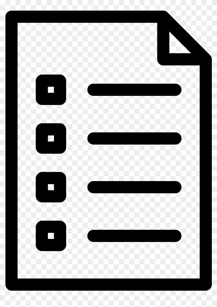 Empty Your Mind By Doing A Mind Sweep - List Icon Clipart