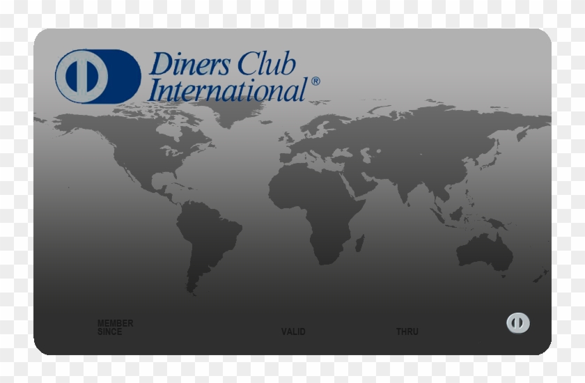 Credit Card Diners Club - Plastic Concentration In Ocean Clipart #3421515