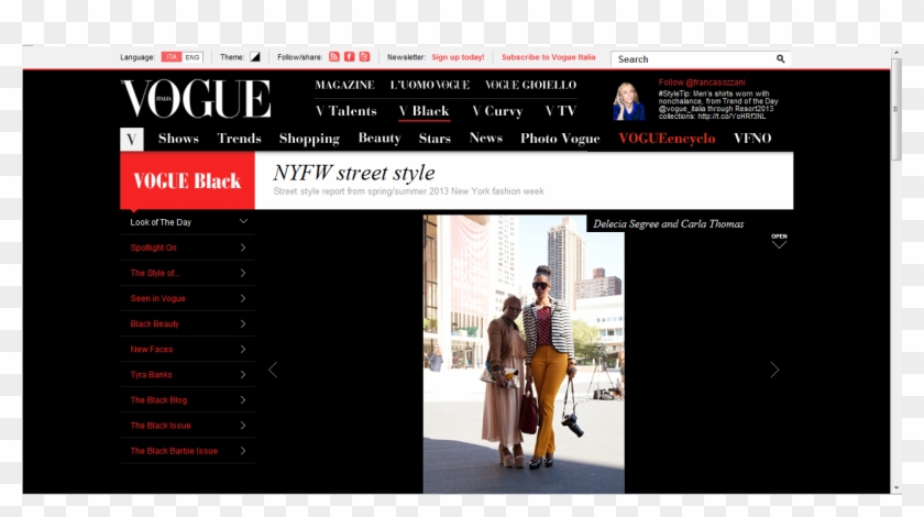 The Fly Girl Guide On Vogue Italia - Vogue Clipart #3421559
