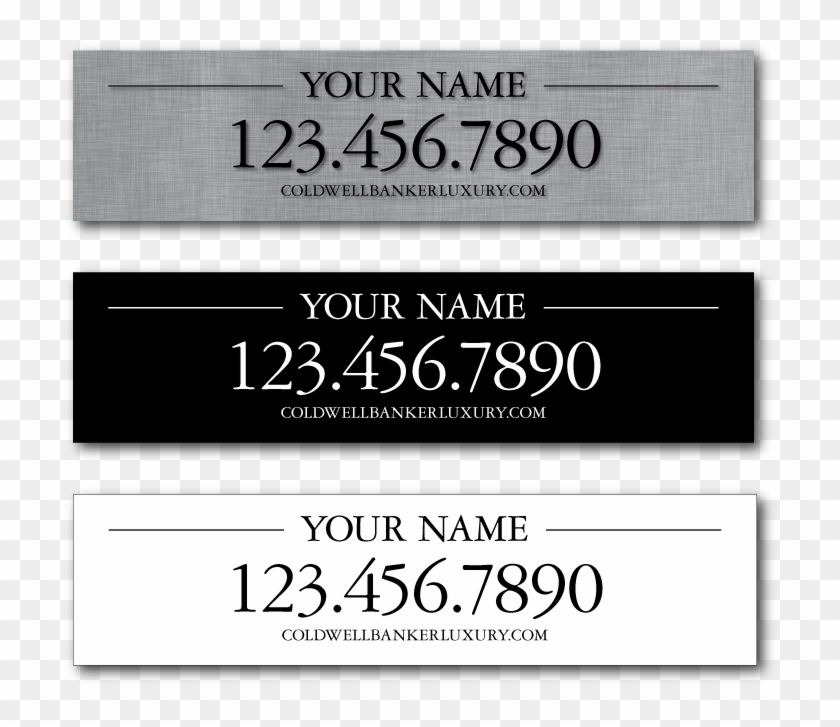 Coldwell Banker 6x24 Cus Gl 1-opt Optional Panel - Font Clipart