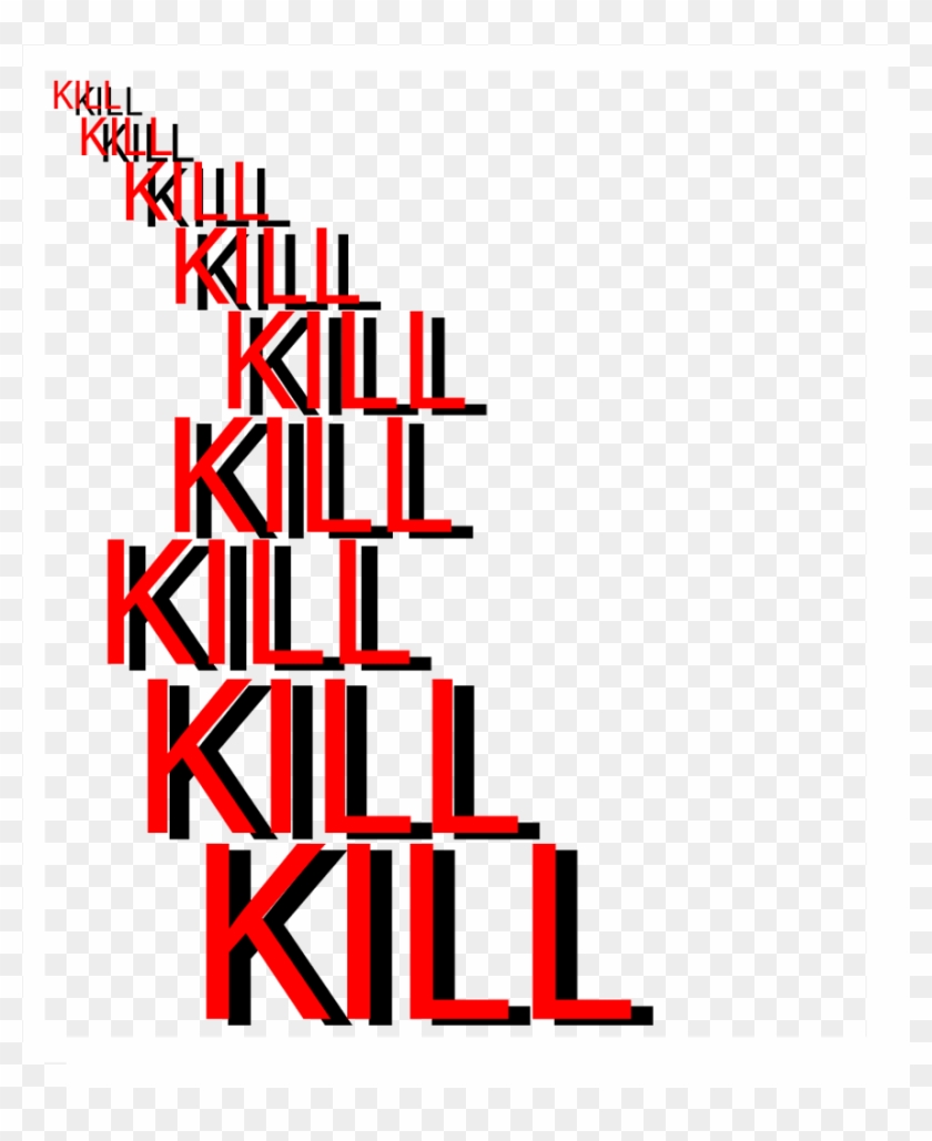 Kill Murder Suicide Horror Red Black Transparent Transparent - Red Vaporwave Text Png Clipart #3422616