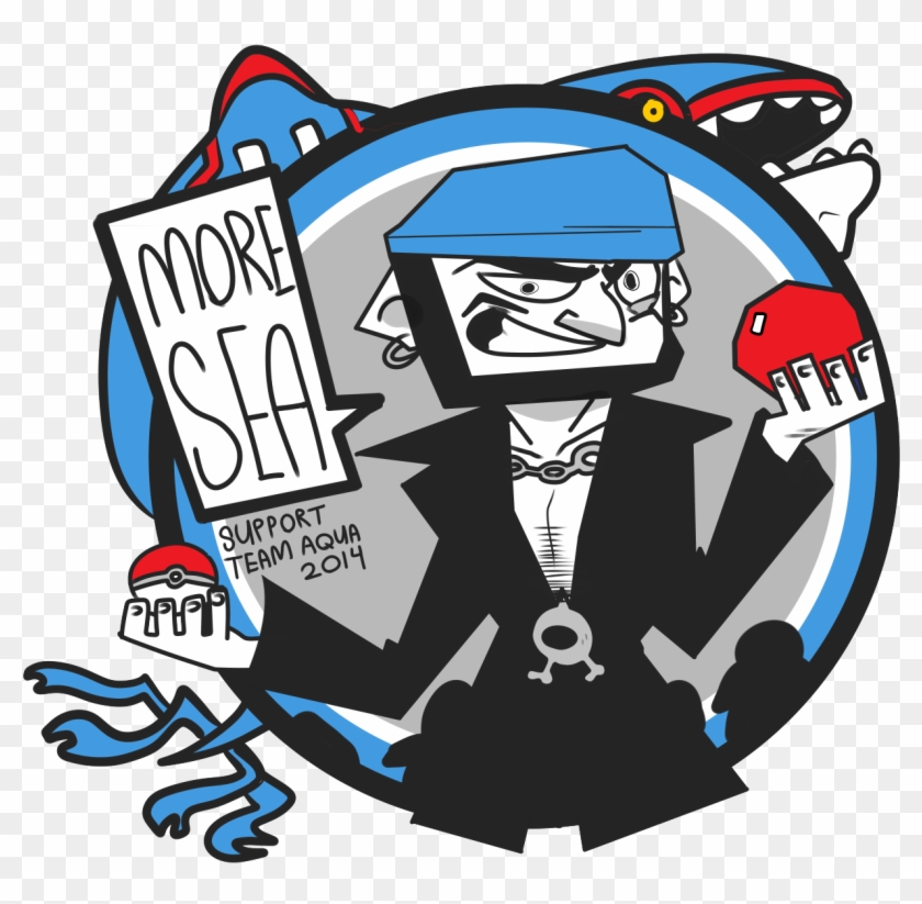 Pokemon Fanart Archie Maxie Team Aqua Team Magma Hardenshipping - Cartoon Clipart