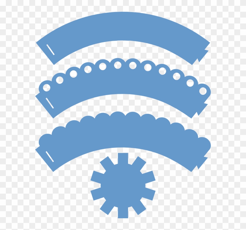 The - Cupcake Wrapper Svg Clipart #3423269