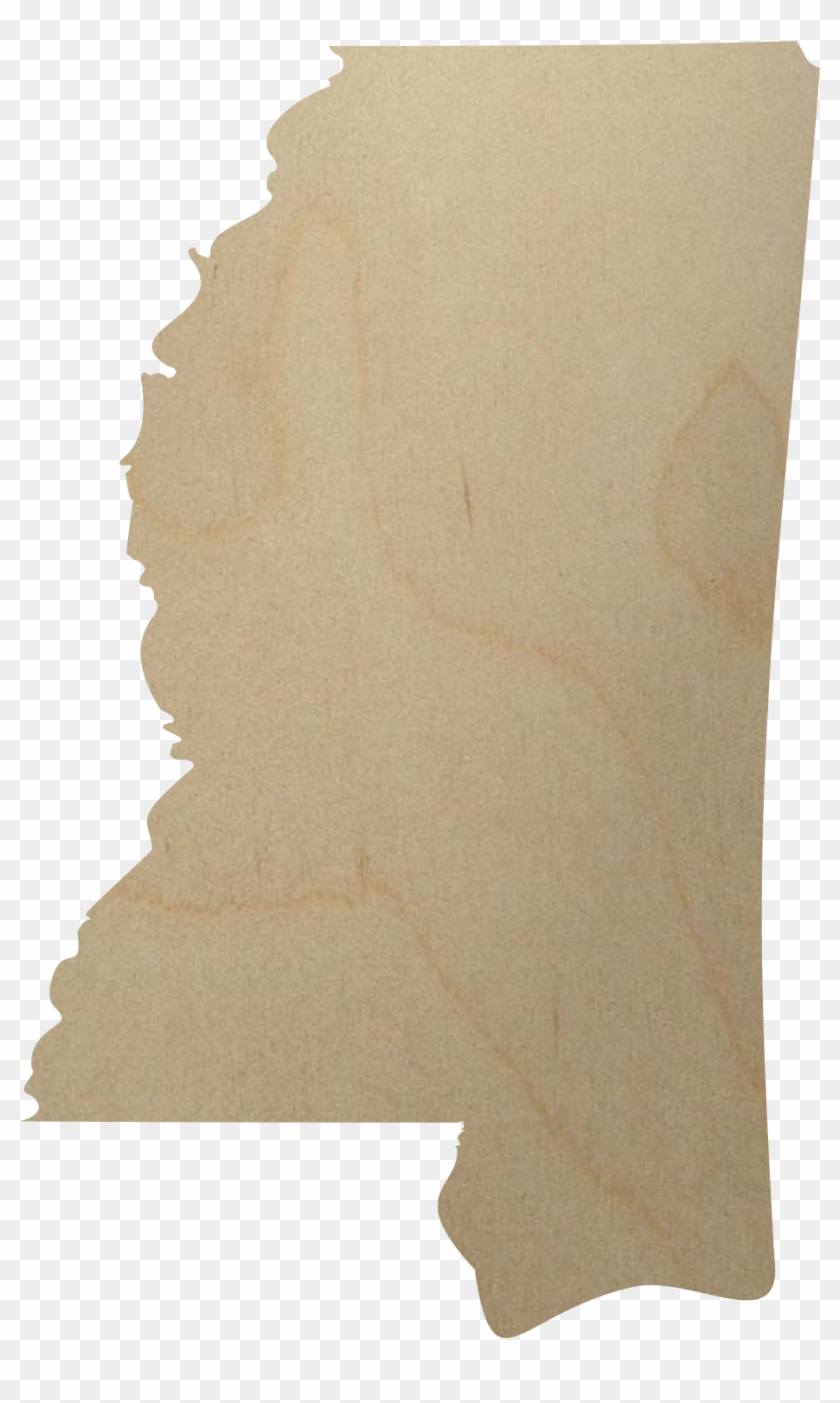 Mississippi State Wood Cutout - Mississippi State Cut Out Clipart