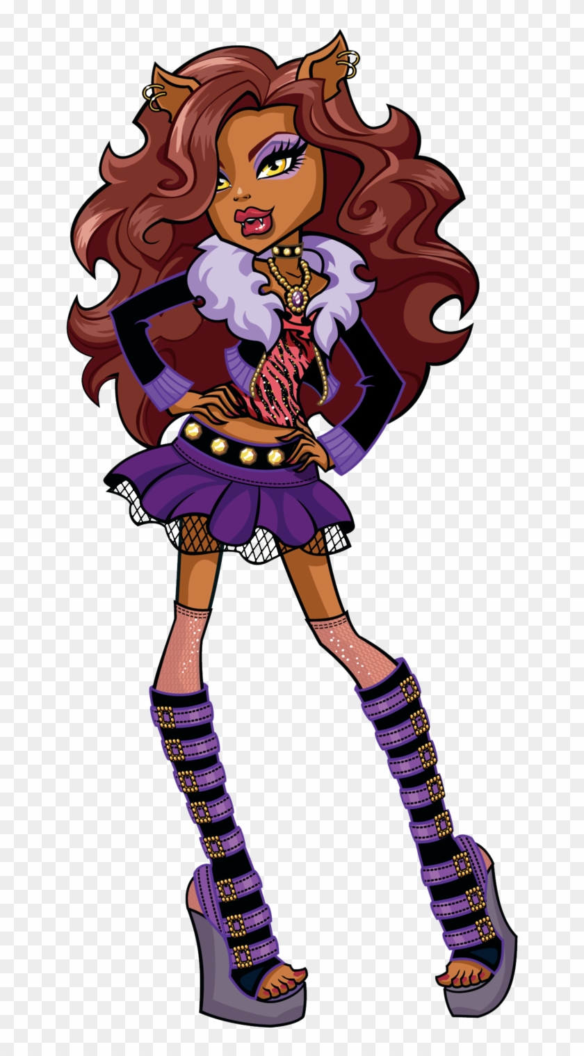Confident And Fierce, She Is Considered The School's - Monster High Clawdeen Wolf Cartoon Clipart