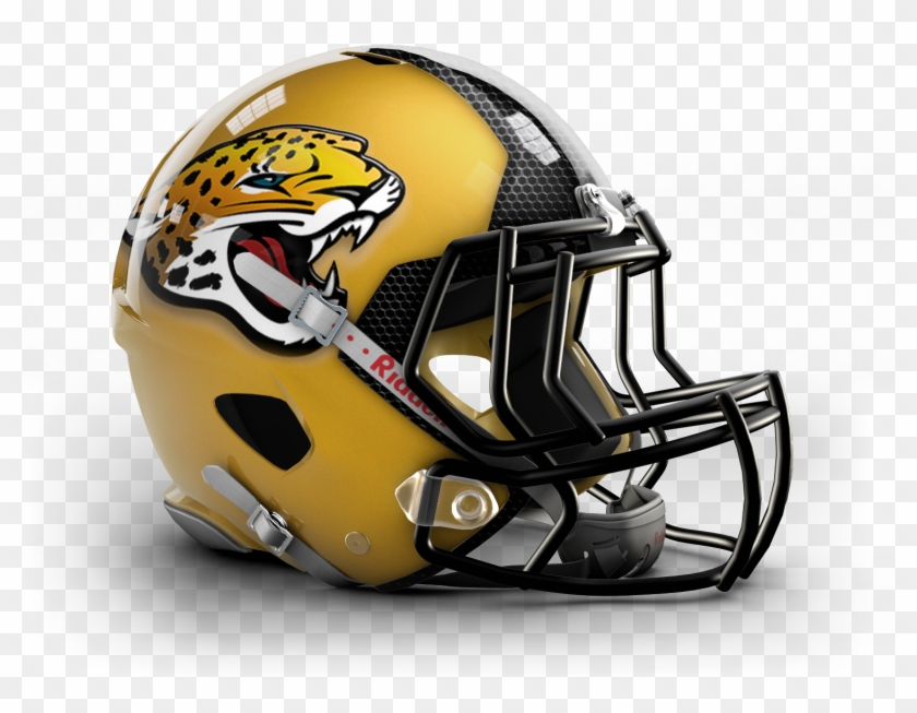 New Jags Helmet - Nfl Helmets With College Colors Clipart #3423544