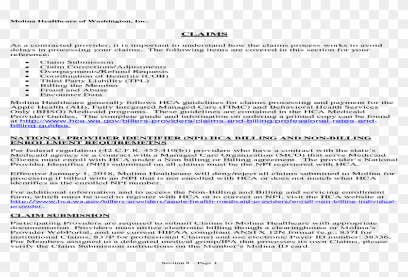 Molina Healthcare Of Washington, Inc - Letter To The Judge For Child Support Clipart