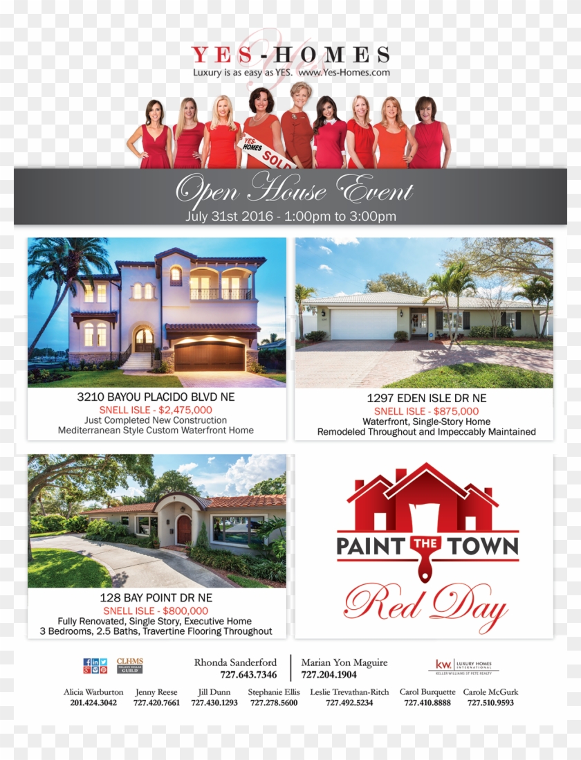 Paint The Town Red Flyer 7 31 - House Painting Clipart #3424627