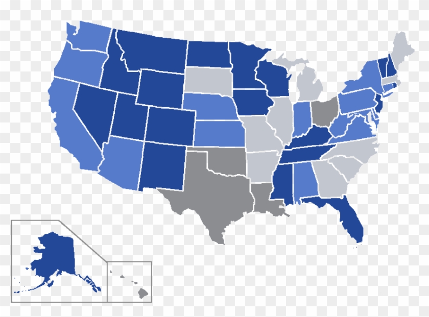 Adp Map 12 - United States Map Gray Clipart #3424793