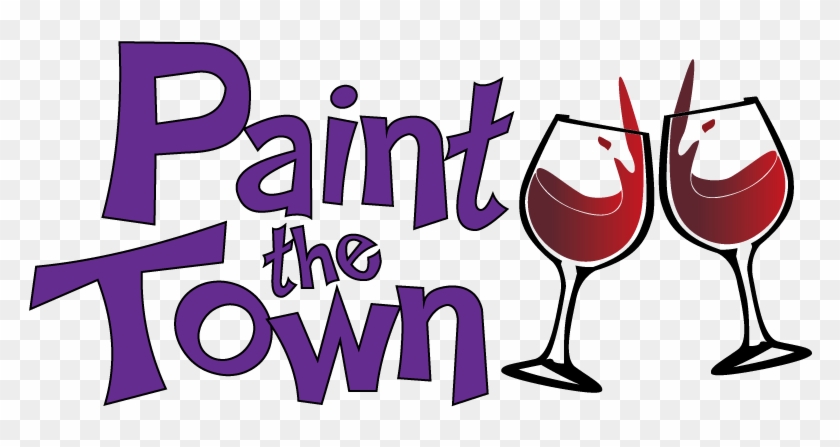 Paint The Town Glasses Purple Trans - Paint The Town Logo Clipart #3424887