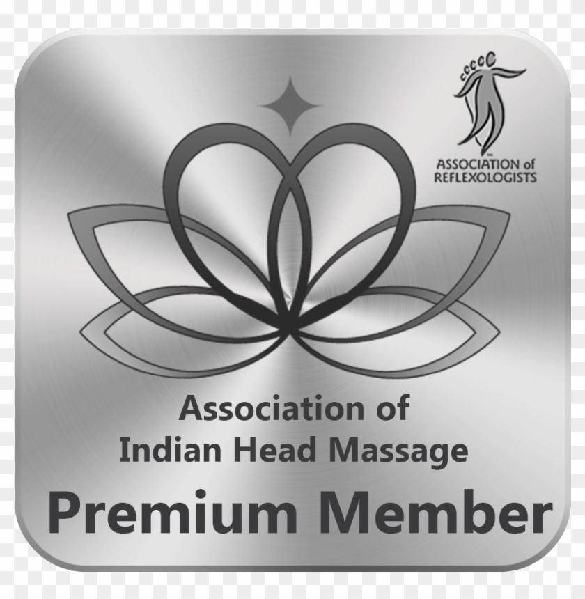 Premium Silver Seal - Indian Head Massage Symbol Clipart