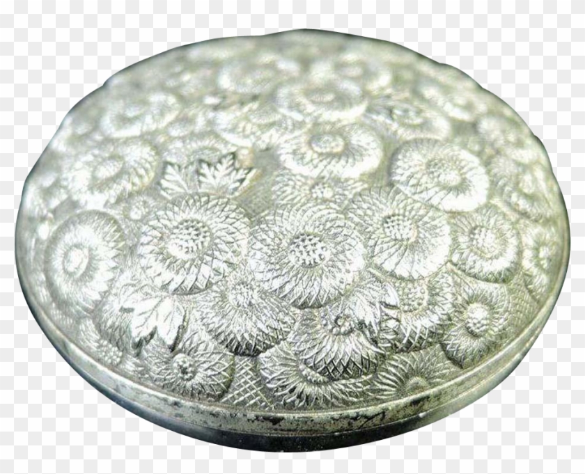 Japanese Vintage Copper Ware Ink Silver Seal Case Of - Circle Clipart #3425331