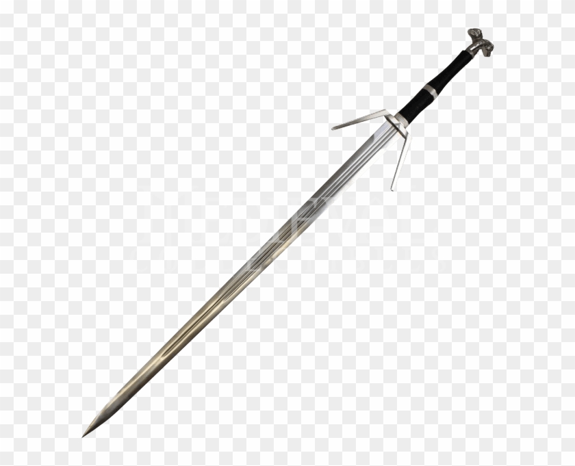 The Witcher Iii Decorative Silver Sword - Witcher 3 Silver Sword Png Clipart #3425761