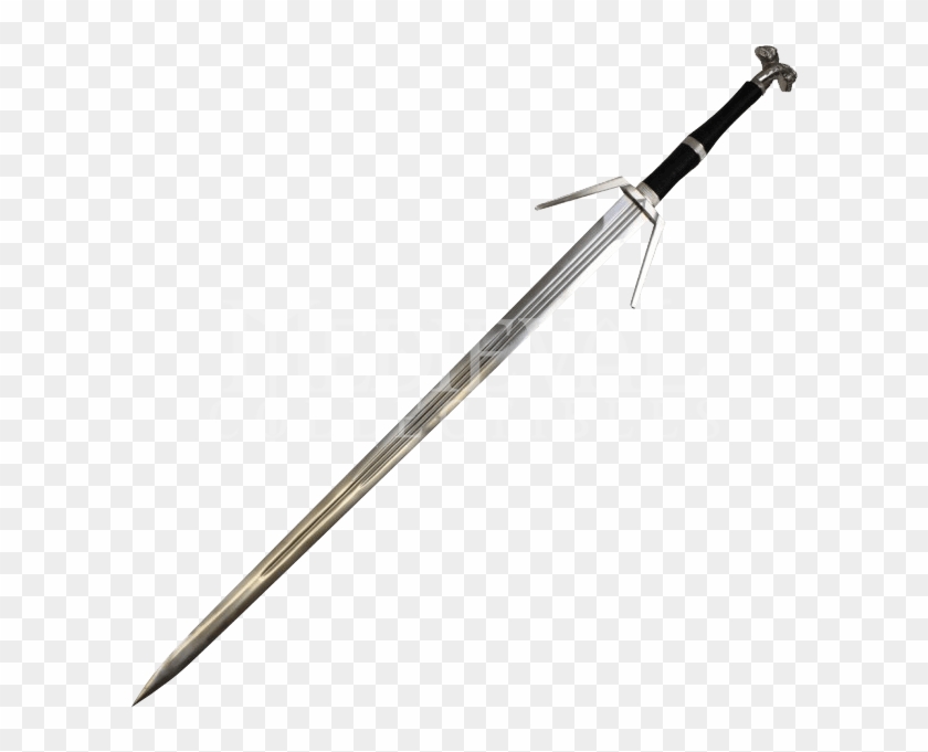 The Witcher Iii Decorative Silver Sword - Witcher 3 Silver Sword Png Clipart