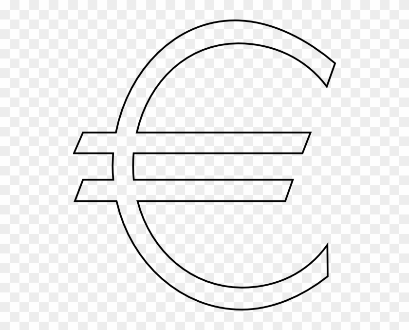 Euro Symbol White Png Clipart #3425906