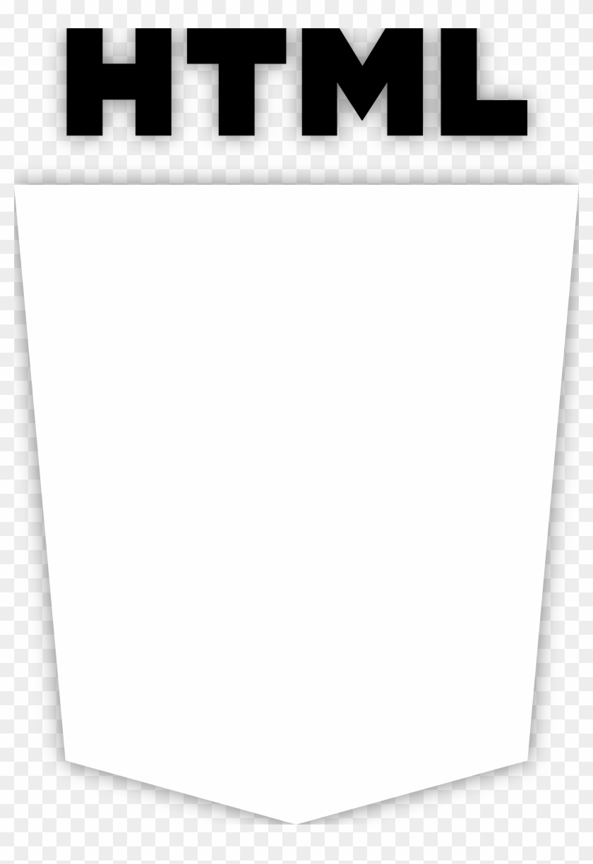 Html5 Logo Black And White - Html5 Png Logo White Clipart