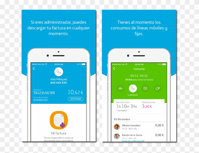 The Consumer Widget, The Small Great Detail Of The - Movistar App Gestion De Linea Clipart #3426685