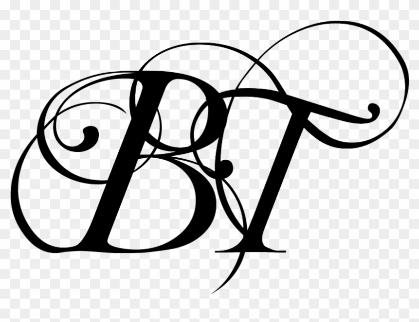 Bt Logo In Png Format - Fancy Calligraphy Letters Cursive Clipart #3426989