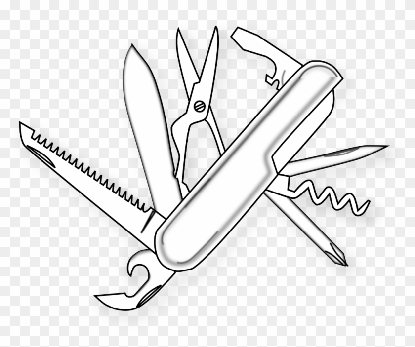 Svg Free Library Clipartist Net Clip Art Food Black - Swiss Army Knife Clipart - Png Download