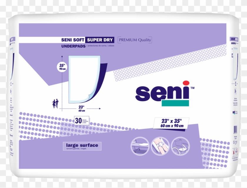 Seni Soft Super Dry Underpads - Seni Soft Super Dry Clipart #3427291