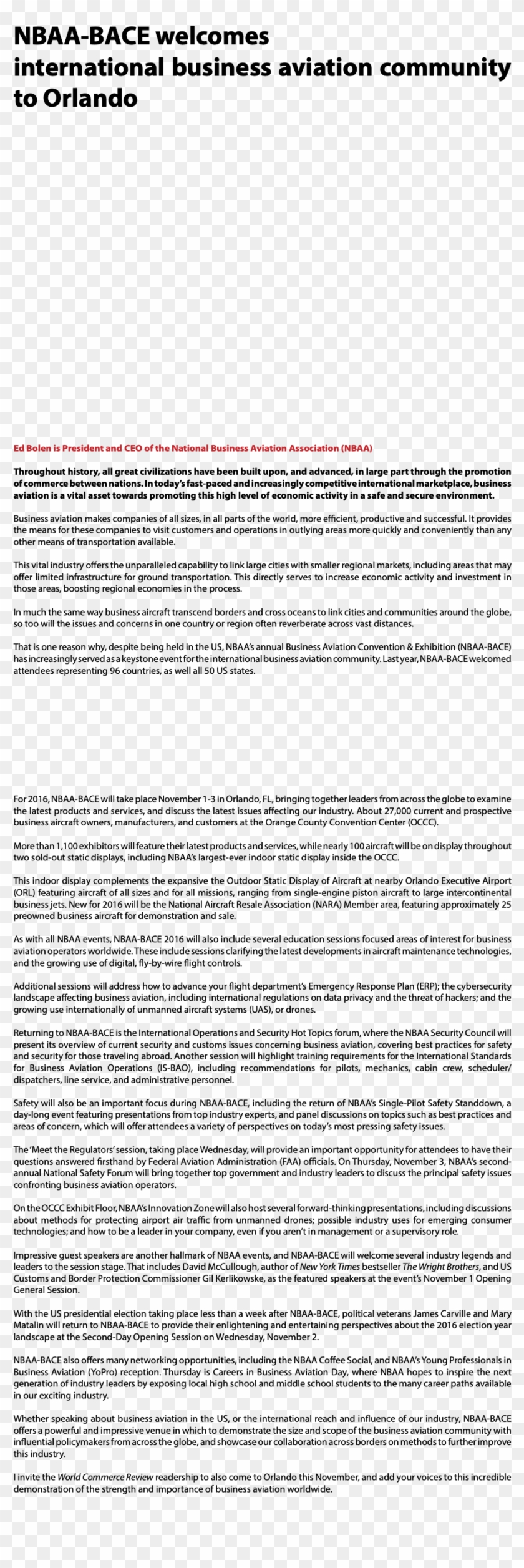 Nbaa-bace Welcomes International Business Aviation - Just Do It Yourself Clipart