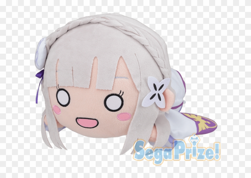 Emilia Re Zero Plush Clipart #3428284