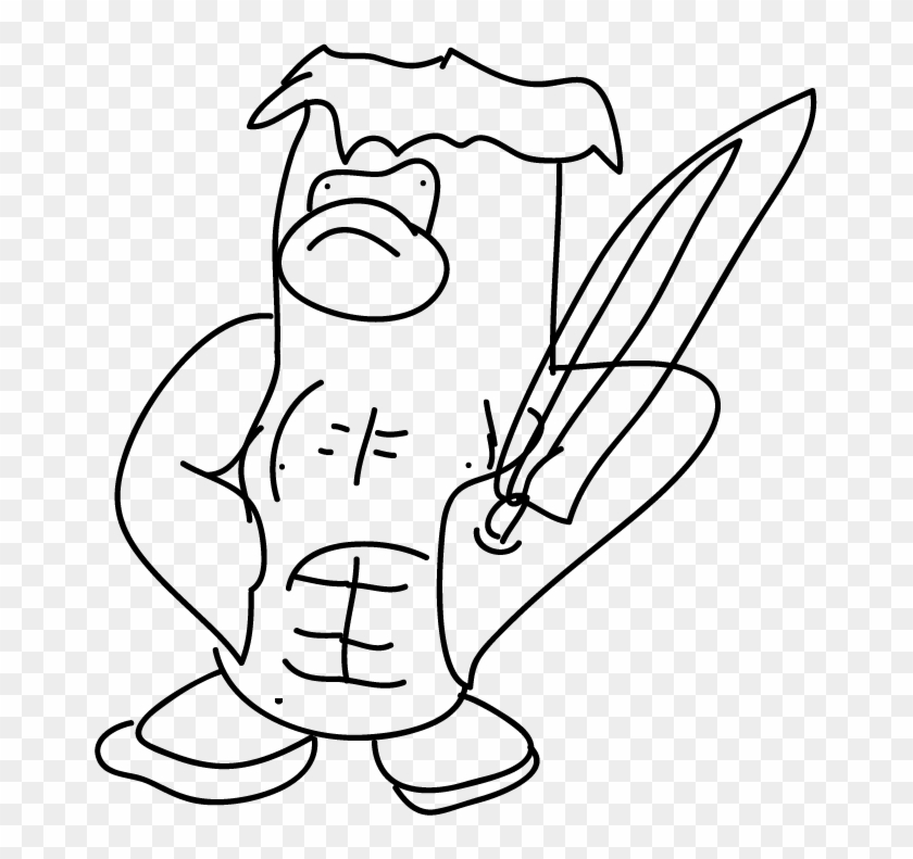 Ben Kenobi - Line Art Clipart #3428357