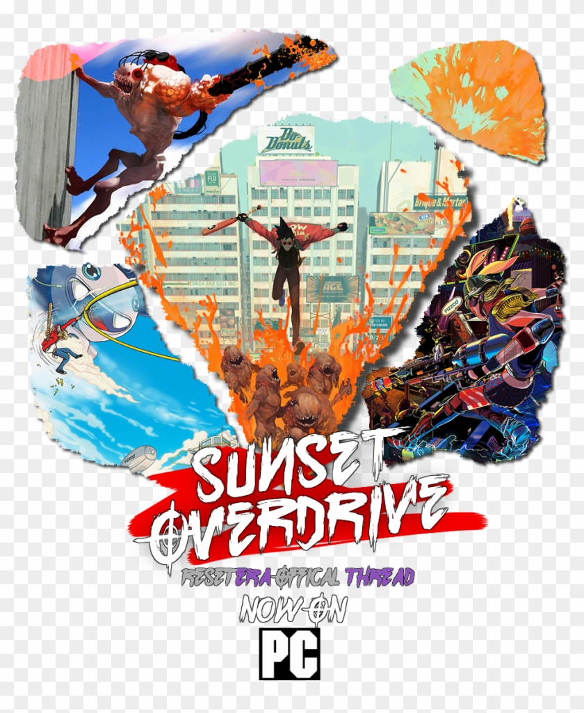 Sunset Overdrive [pc] - Sunset Overdrive Poster Female Clipart