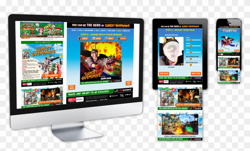 Sunset Overdrive - Led-backlit Lcd Display Clipart