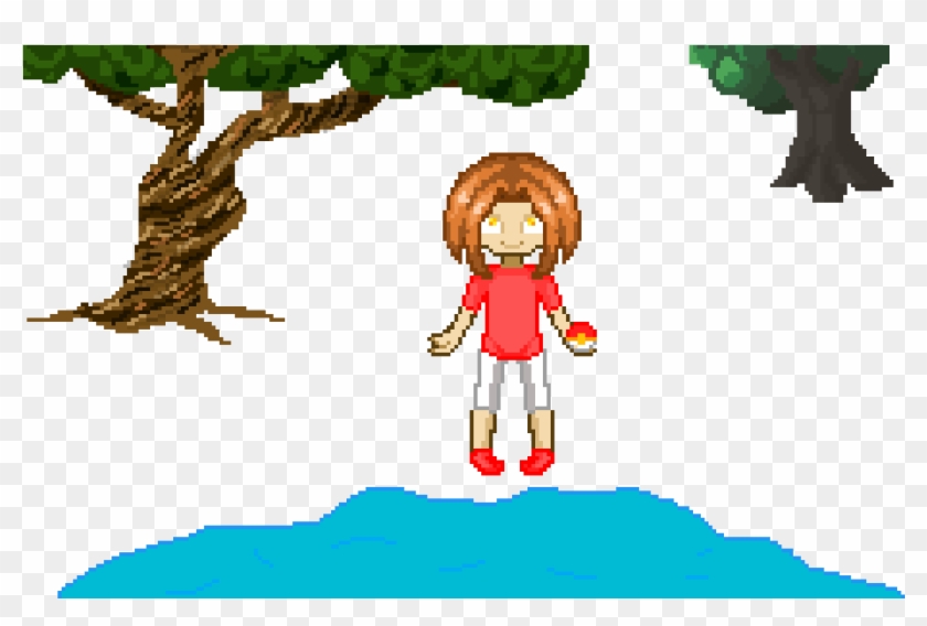 Pokemon - Girl - Tree Clipart #3429818