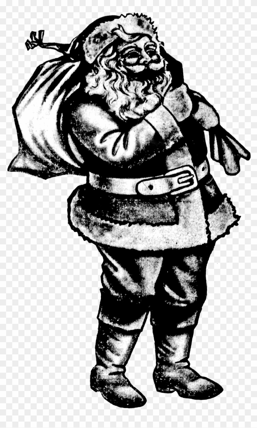 Vintage Santa Clipart - Vintage Christmas Transparent Png