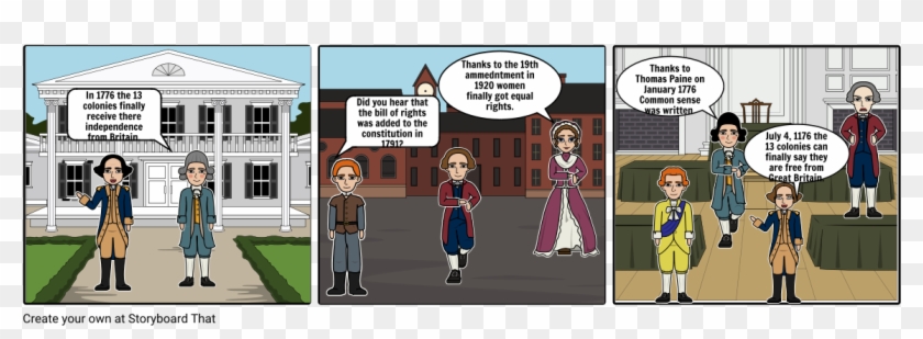 The Declaration Of Independence - Cartoon Clipart
