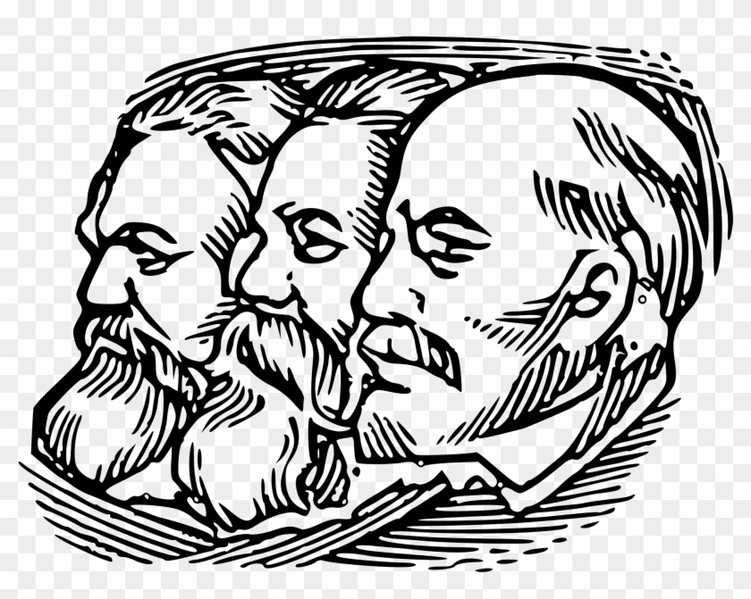 Lenin Drawing Clipart Black And White Stock - Vladimir Lenin - Png Download