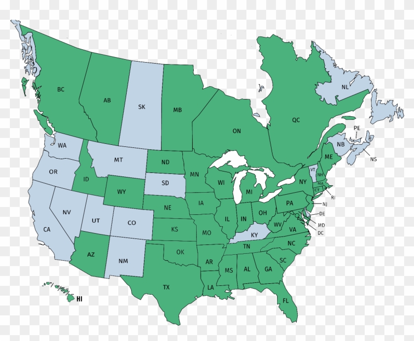 2018 Map Us Canada Trinity School Of Medicine Graduates - Cupertino On A Map Clipart #3430766