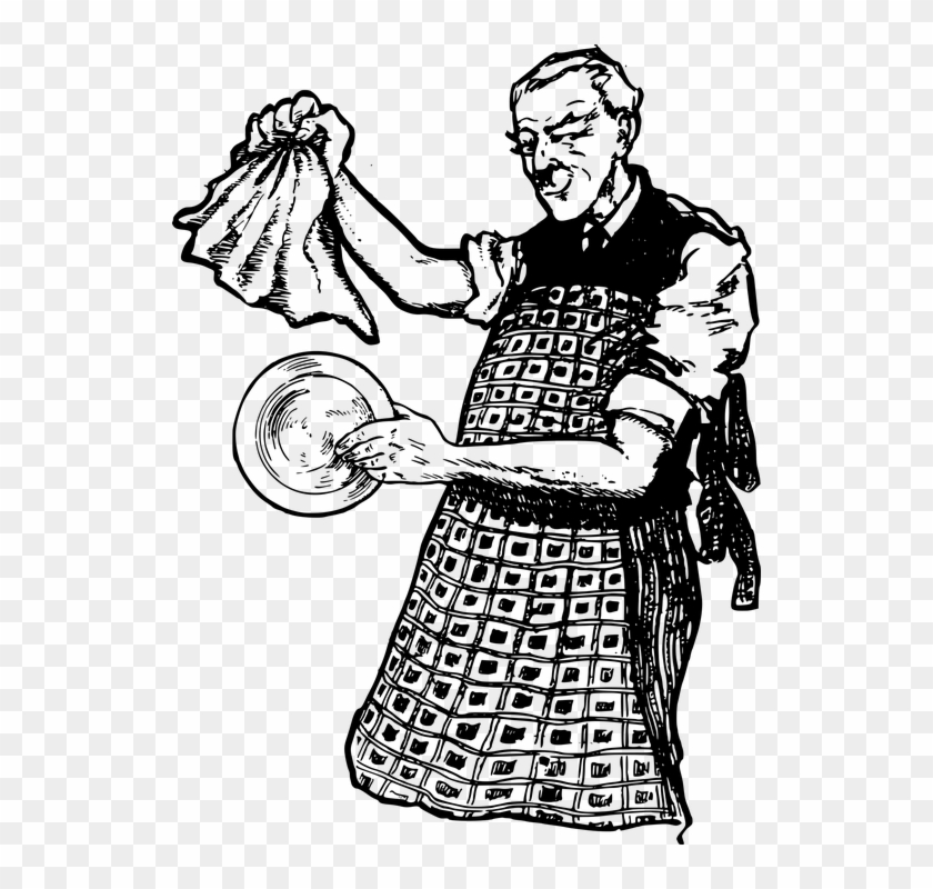 Man Washing Dishes Clipart - Png Download