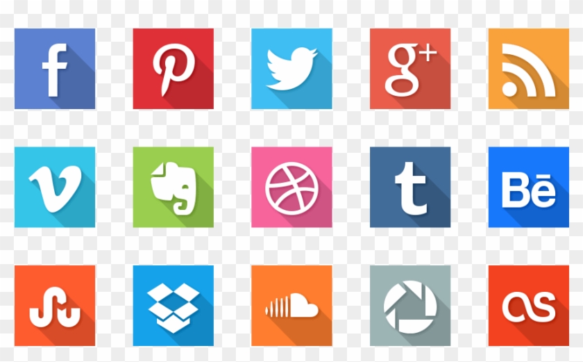 The Wonders Of Social Media - School Management Software Icons Clipart