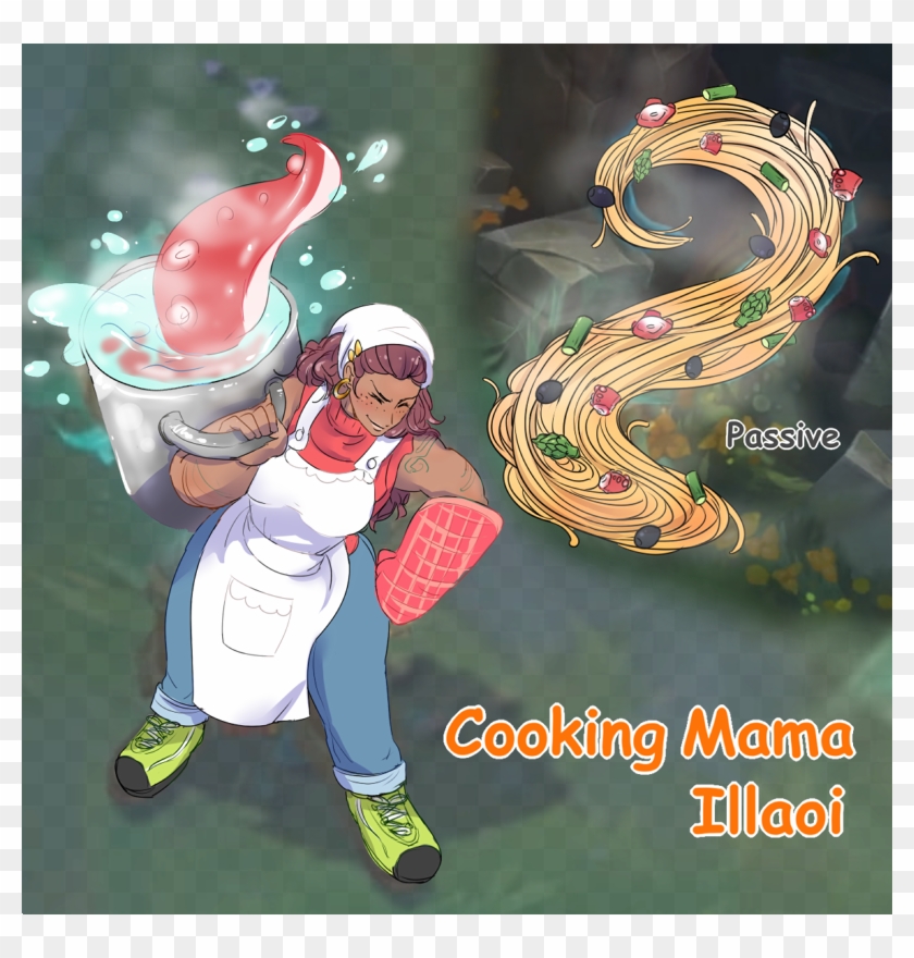43 Replies 562 Retweets 1,945 Likes - Illaoi Cooking Clipart