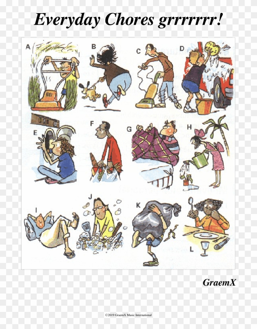 Everyday Chores Grrrrrrr Chore Do You Hate The Most Clipart (3431457