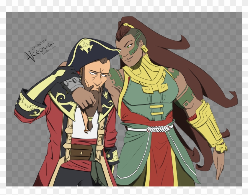 Bruce Was Gone For Two Years Yeah I Don't Think So - Lol Gangplank X Illaoi Clipart #3431584