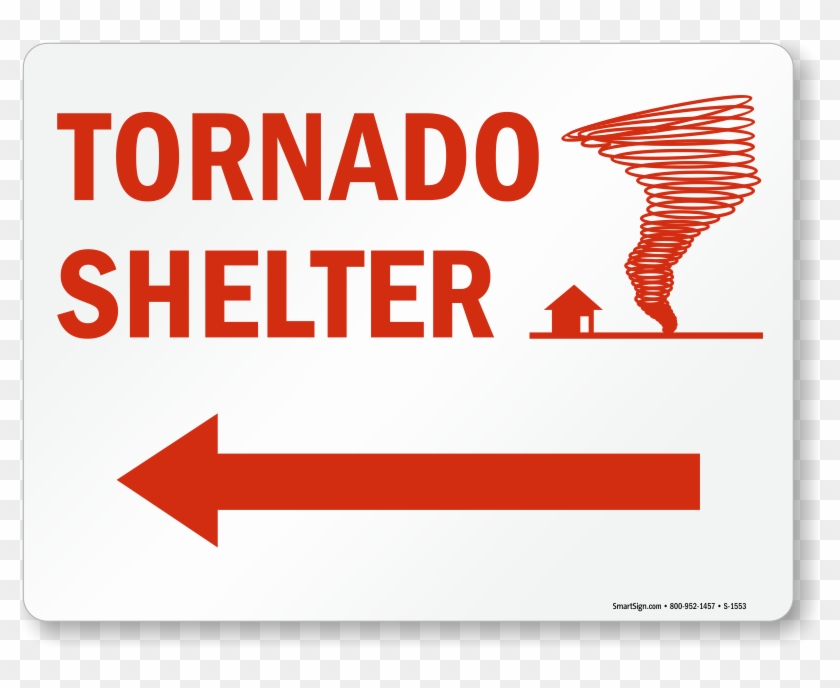 Tornado Shelter Fire & Emergency Sign - Tornado Shelter Sign Clipart