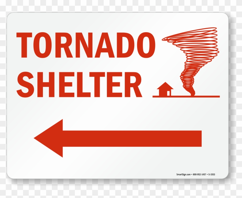 Tornado Shelter Fire & Emergency Sign - Tornado Shelter Sign Clipart #3431705