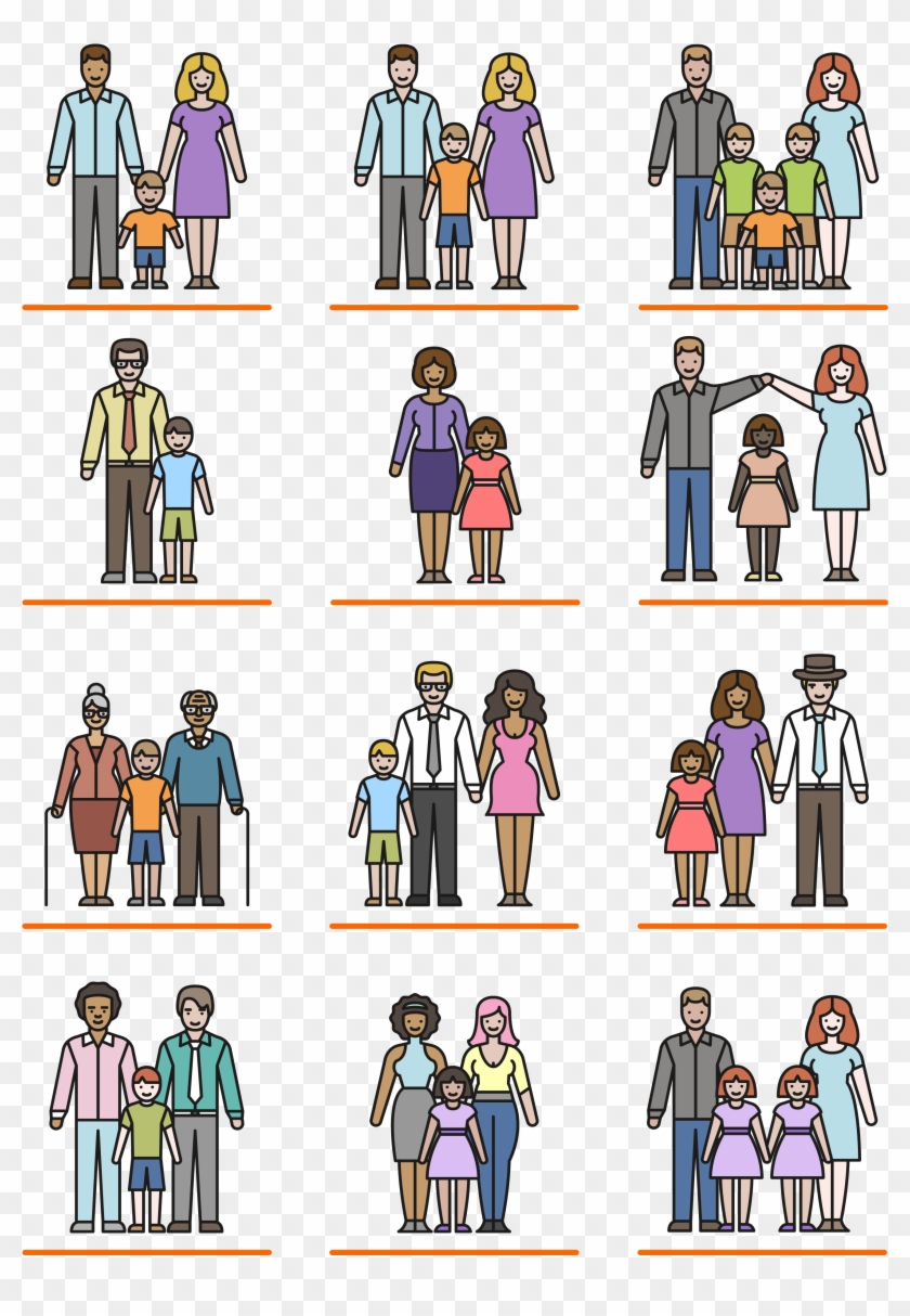 Hoy Día 15 De Mayo, Es El Día Internacional De La Familia - Modelos De Familias Actuales Clipart #3432311