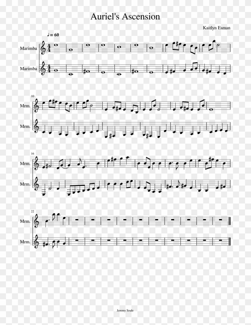Auriel S Ascension - Sheet Music Clipart