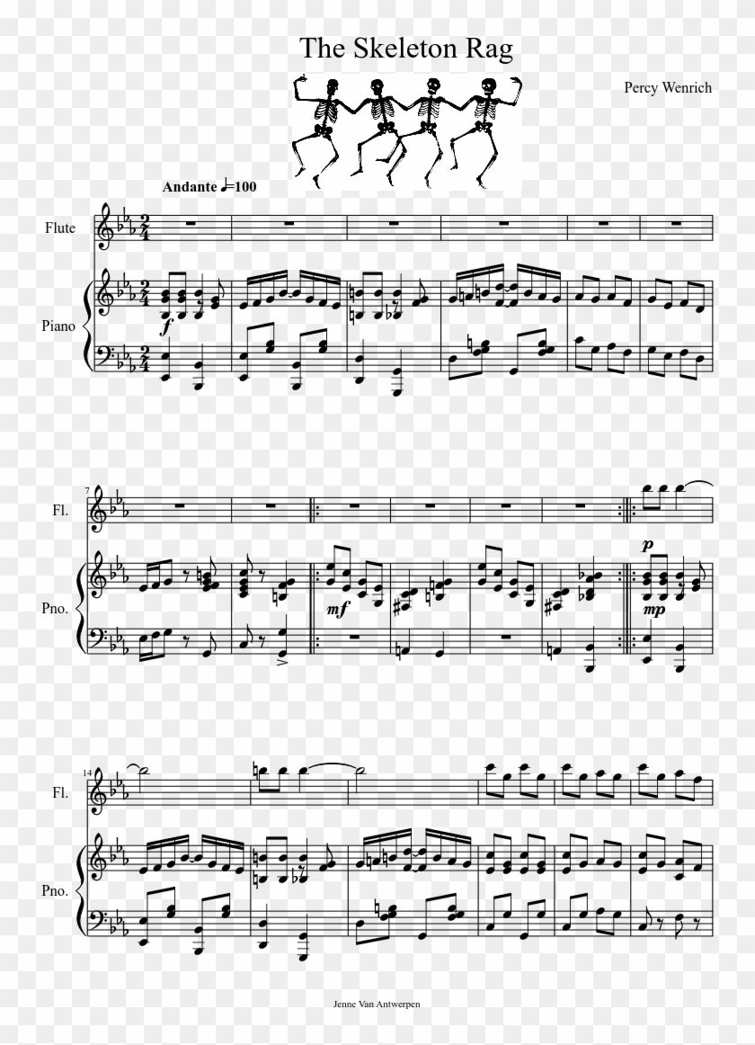 Print - Black Beauty Theme Sheet Music Clipart