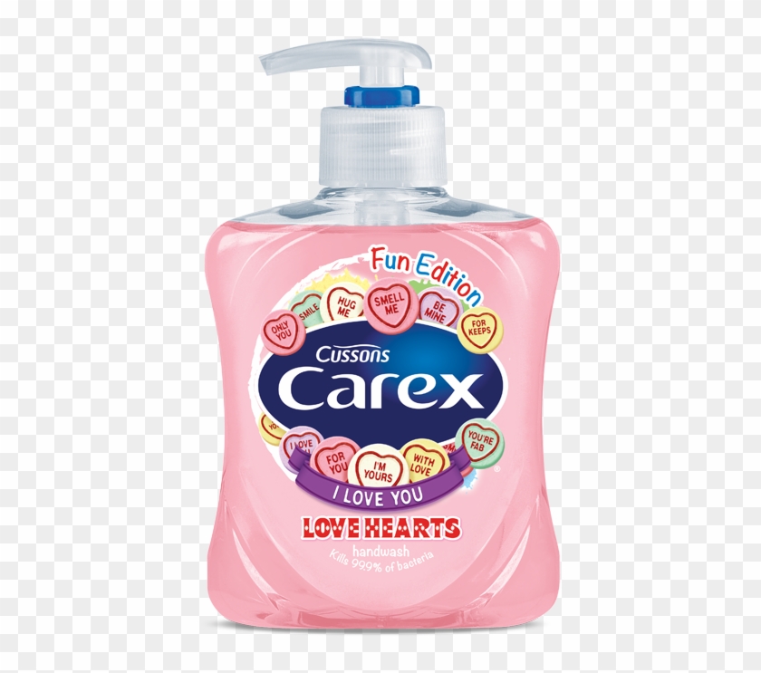 Win A Personalised Bottle Of Carex Love Hearts Hand - Carex Soap Clipart